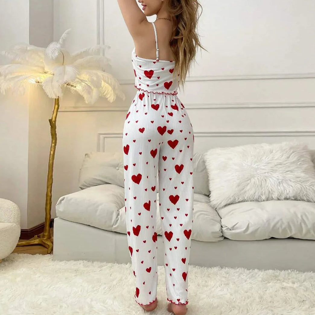 Urocza piżama w serduszka Sculptor