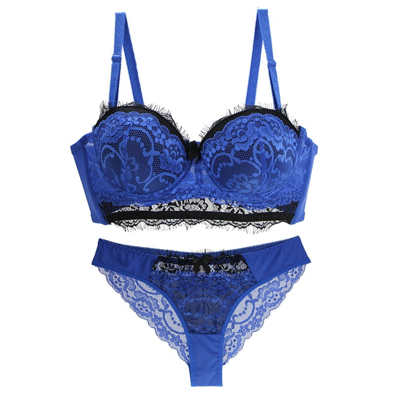 Koronkowy komplet bielizny PUSH UP Plus SizeGrus-lorana.pl