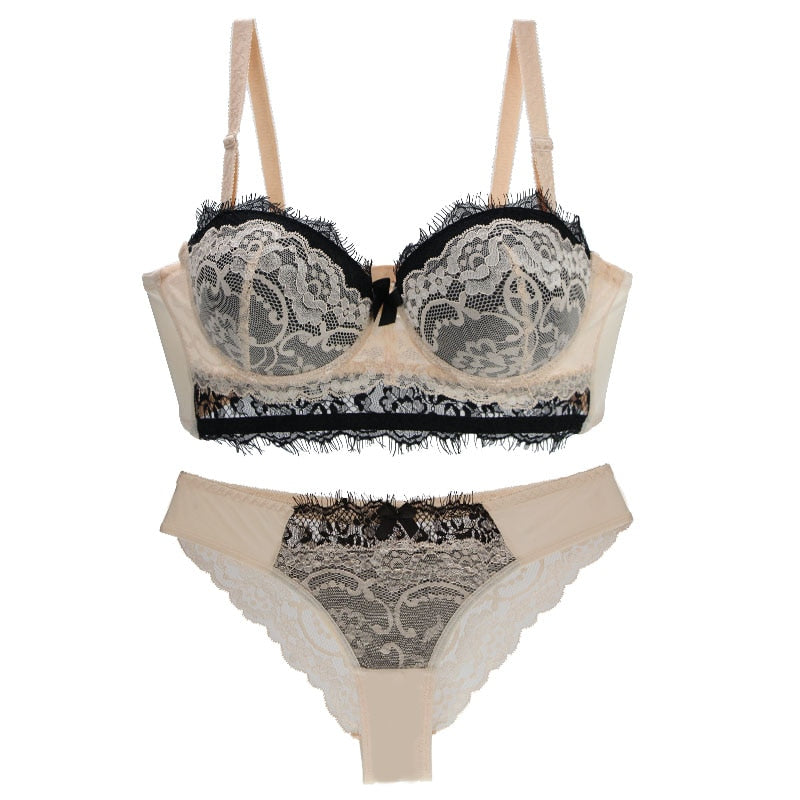 Koronkowy komplet bielizny PUSH UP Plus SizeGrus-lorana.pl