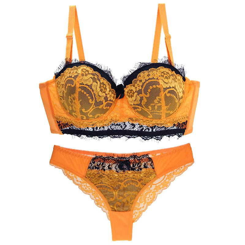 Koronkowy komplet bielizny PUSH UP Plus SizeGrus-lorana.pl