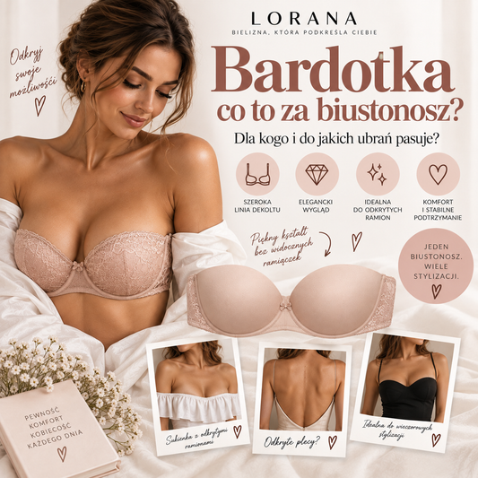 Bardotka – co to za biustonosz, dla kogo i do jakich ubrań pasuje?