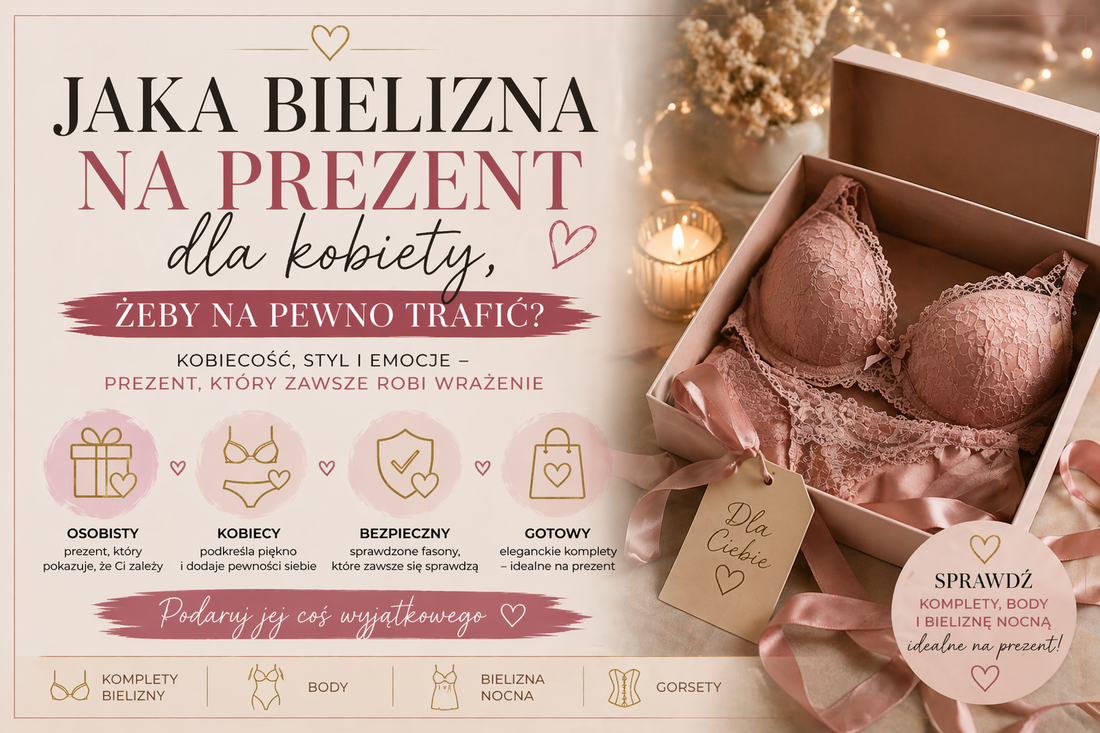 Jaka bielizna na prezent dla kobiety, żeby na pewno trafić?