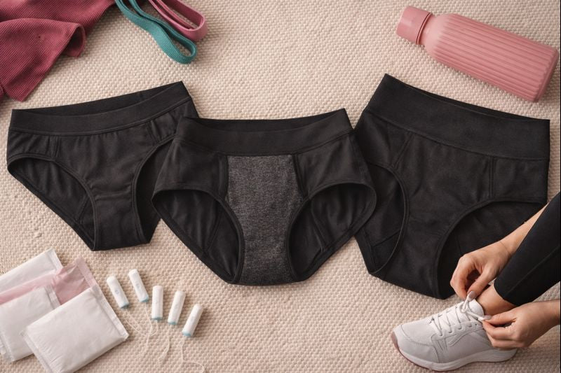 Trening podczas okresu – jak ćwiczyć bezpiecznie i komfortowo dzięki bieliźnie menstruacyjnej?