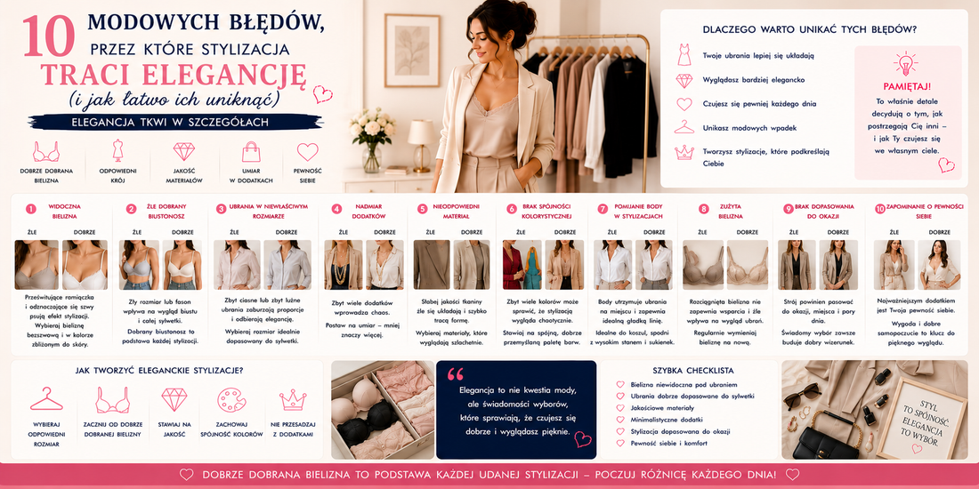 10 modowych błędów, przez które stylizacja traci elegancję (i jak łatwo ich uniknąć)