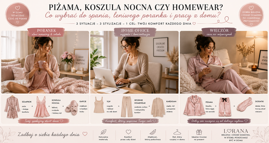Piżama, koszula nocna czy homewear? Co wybrać do spania, leniwego poranka i pracy z domu?