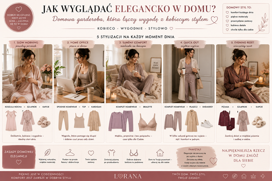 Jak wyglądać elegancko w domu? Domowa garderoba, która łączy wygodę z kobiecym stylem