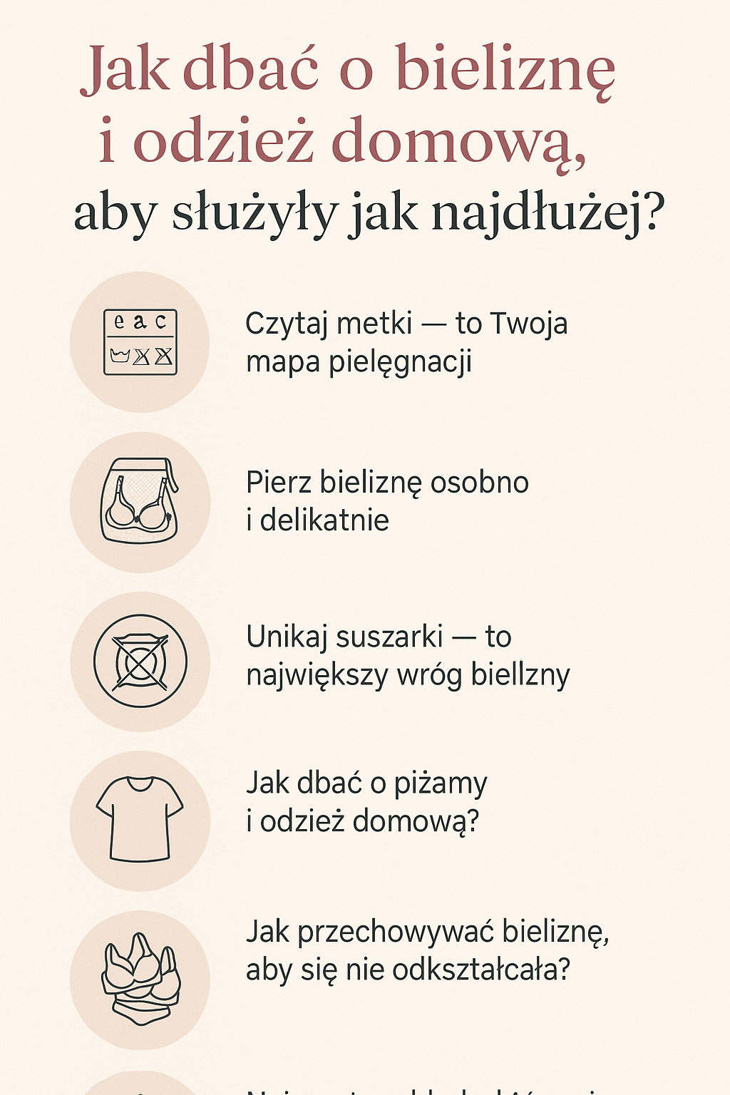 Jak dbać o bieliznę i odzież domową, aby służyły jak najdłużej? Kompletny poradnik