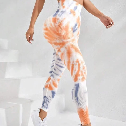 Legginsy z efektem Tie Dye i PushUP Canes Venatici-Lorana.pl 