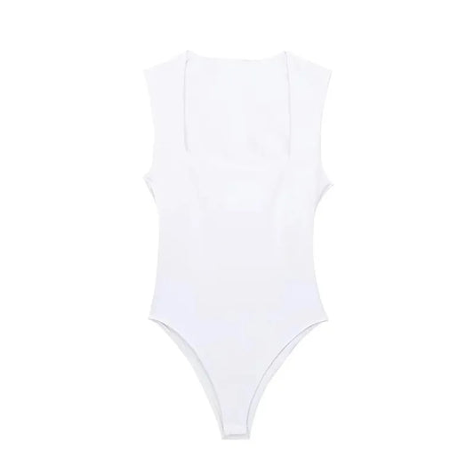 Eleganckie body z kwadratowym dekoltem Centaurus-Lorana.pl
