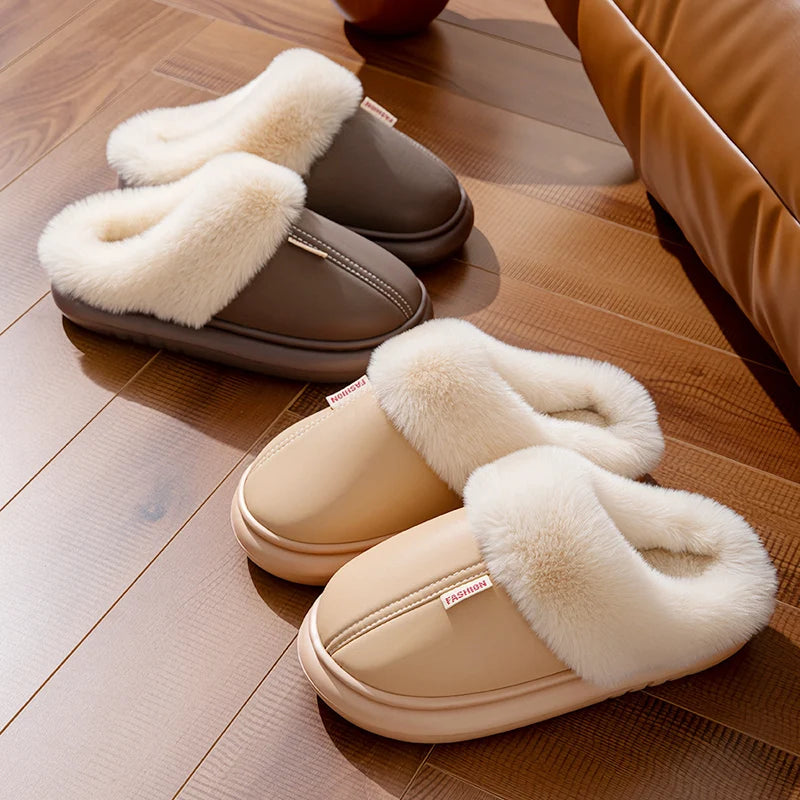 Kapcie z futerkiem Aquila-lorana.pl