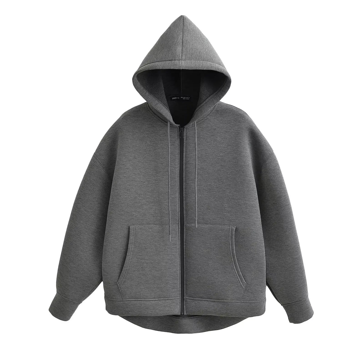 Ciepła bluza oversize z kapturem zapinana na zamek Leo Minor