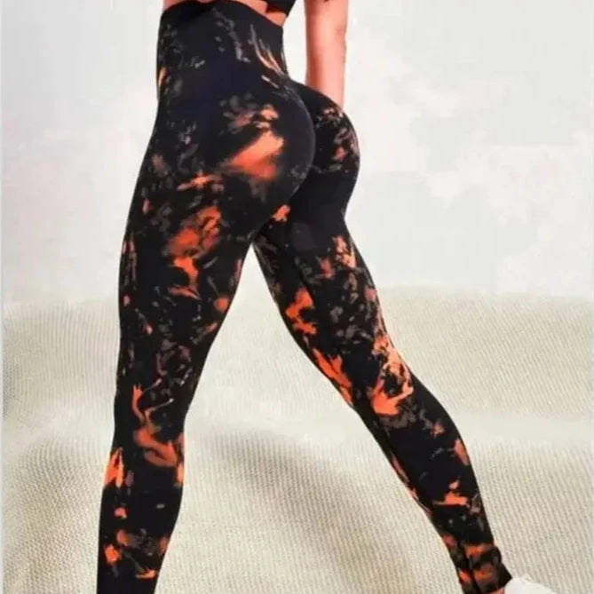 Legginsy z efektem Tie Dye i PushUP Carina-Lorana.pl