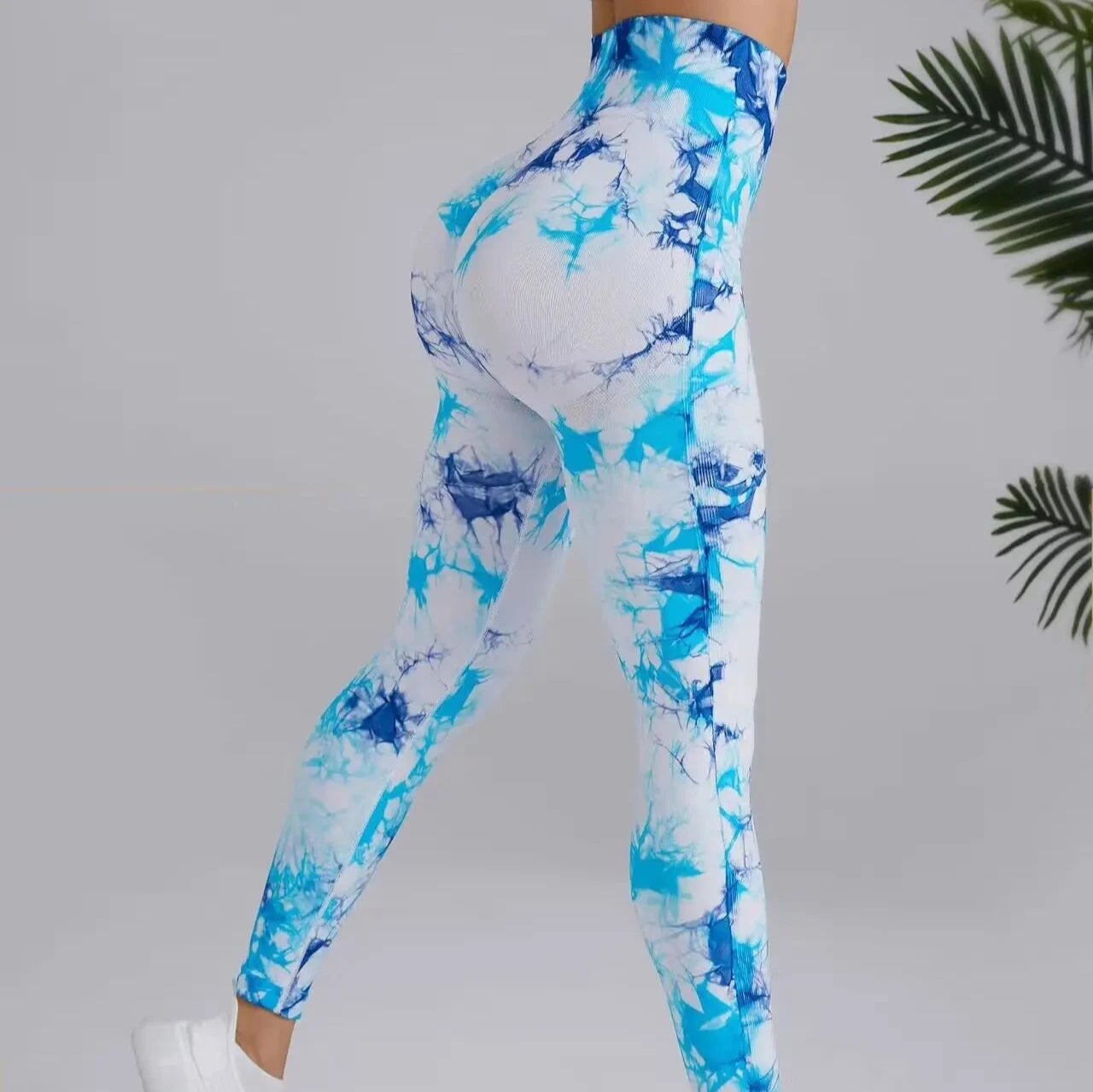 Legginsy z efektem Tie Dye i PushUP Corona Australis-Lorana.pl 