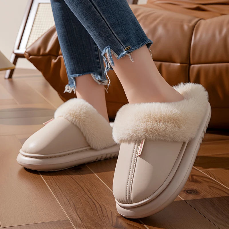 Kapcie z futerkiem Aquila