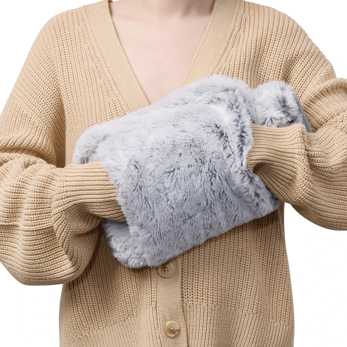 Puchaty termofor 2000 ml z kieszenią na dłonie Auriga