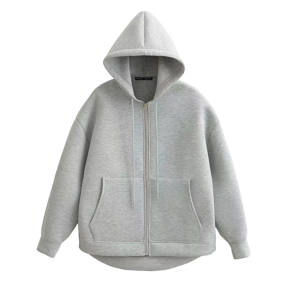 Ciepła bluza oversize z kapturem zapinana na zamek Leo Minor