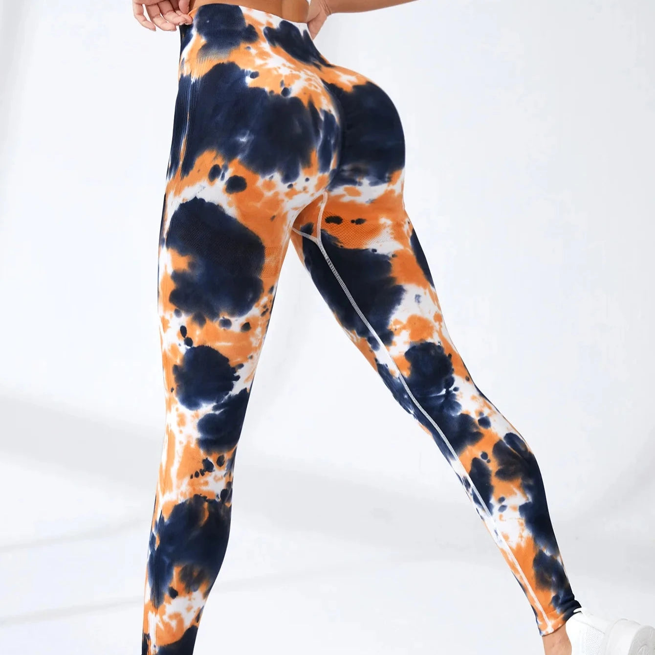 Legginsy z efektem Tie Dye i PushUP Eridanus-Lorana.pl 