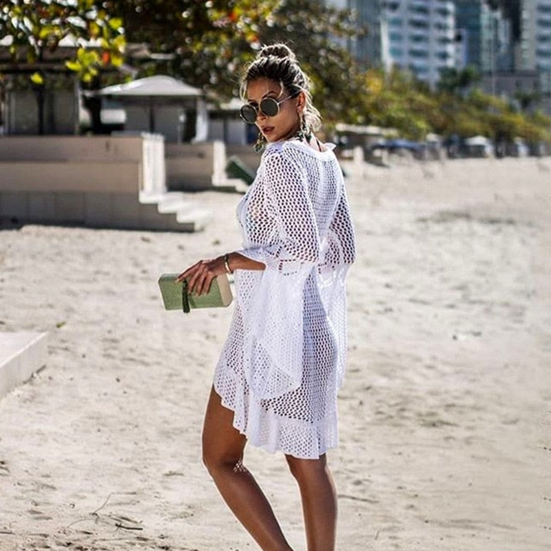 Szydełkowe kimono plażoweCassiopeia-lorana.pl